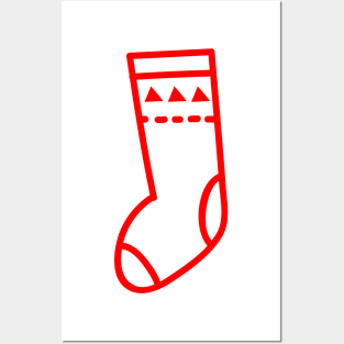 Red Stocking Posters and Art